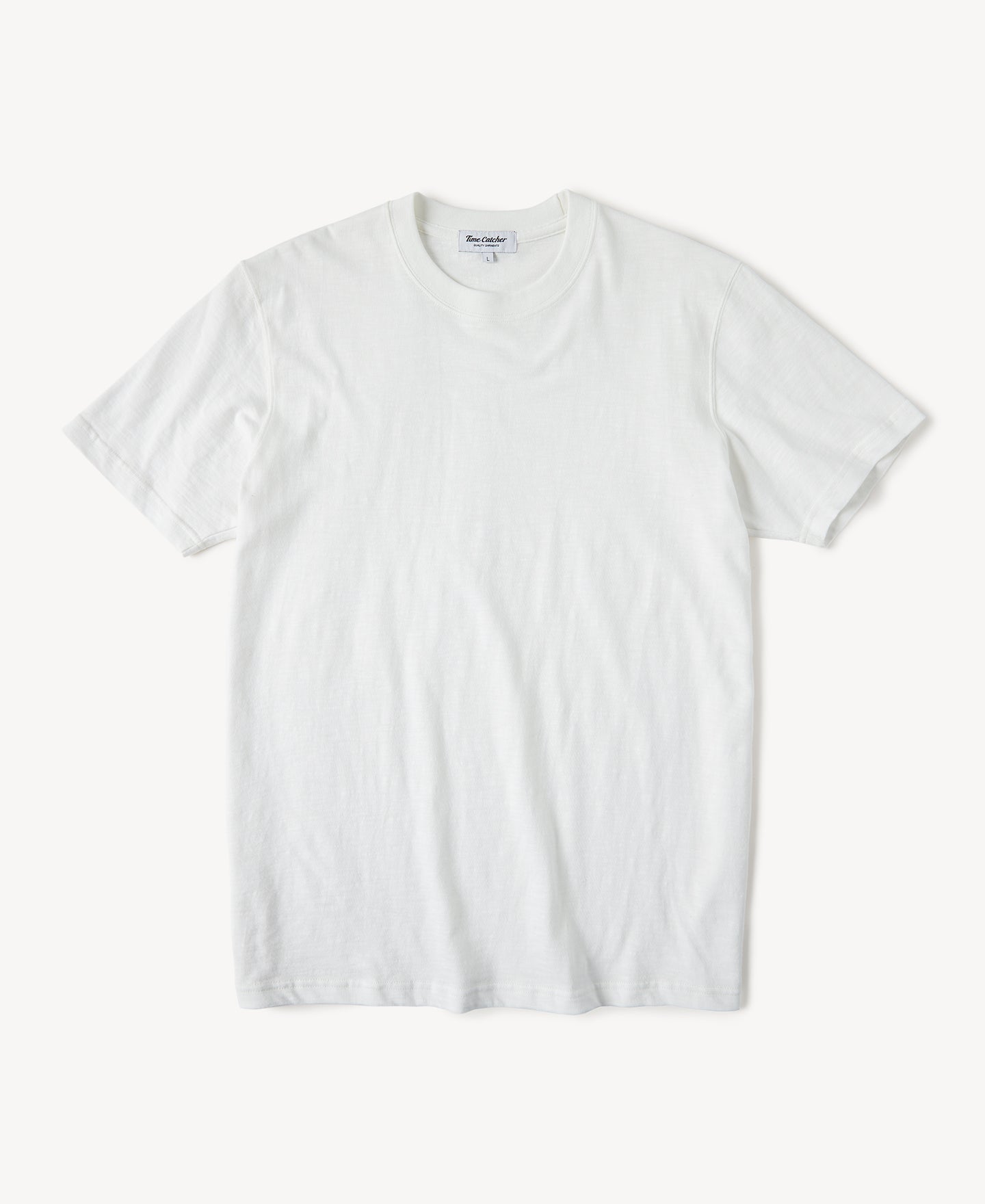 Classic Fit Loopwheel Slub Cotton T-Shirt