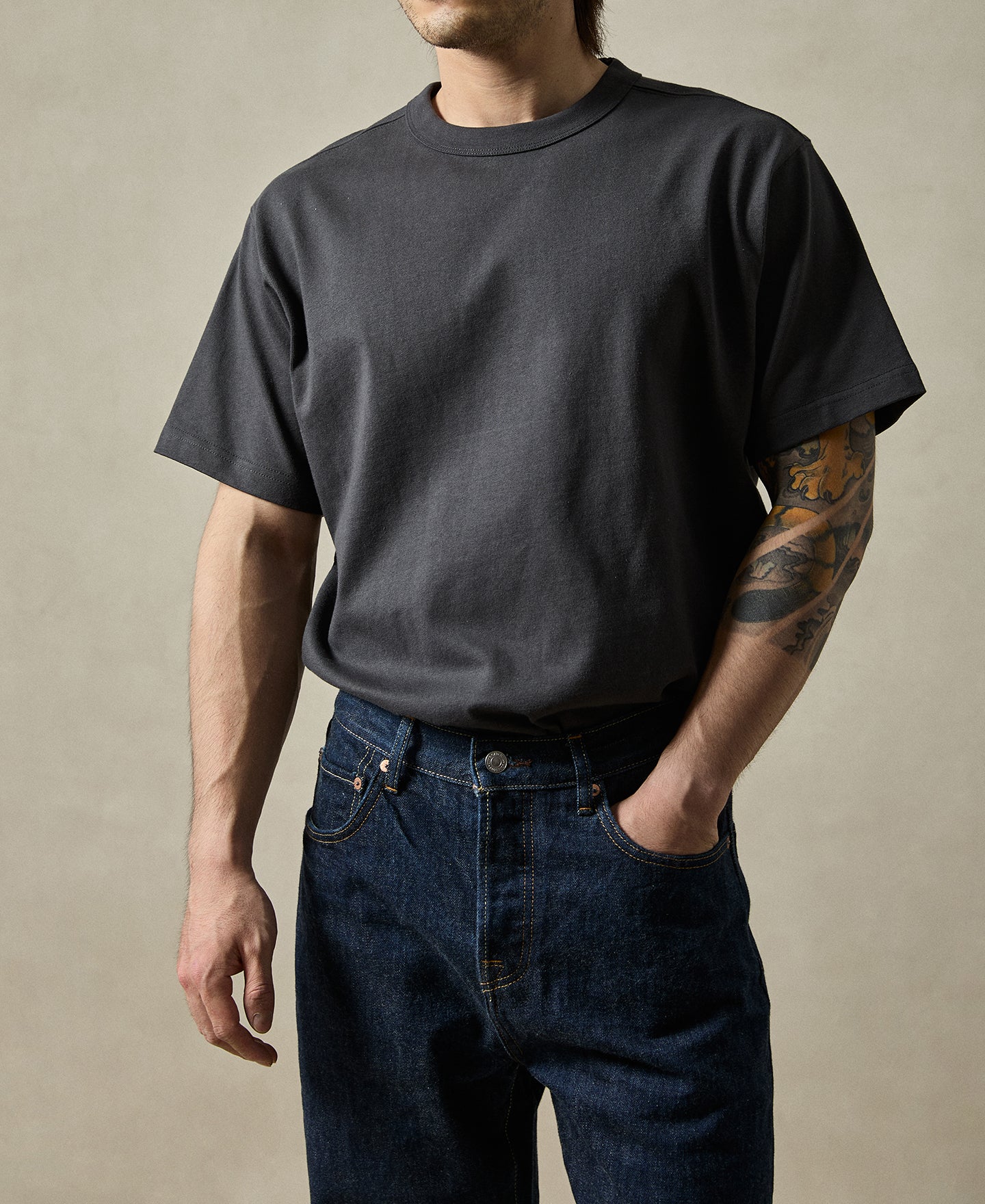 1900s Heavyweight Cotton Jersey Boxy T-Shirt